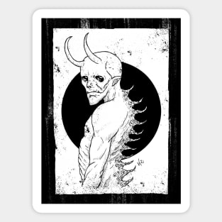 Devil's Backbone (white print) Magnet